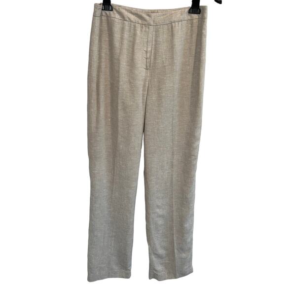 NWOT Linen Lined Pants Chadwicks Classics Women Size 8 Tall - Picture 1 of 8